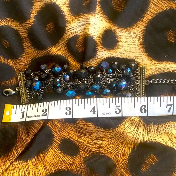 Blue beaded bracelet - Picture 5 of 5